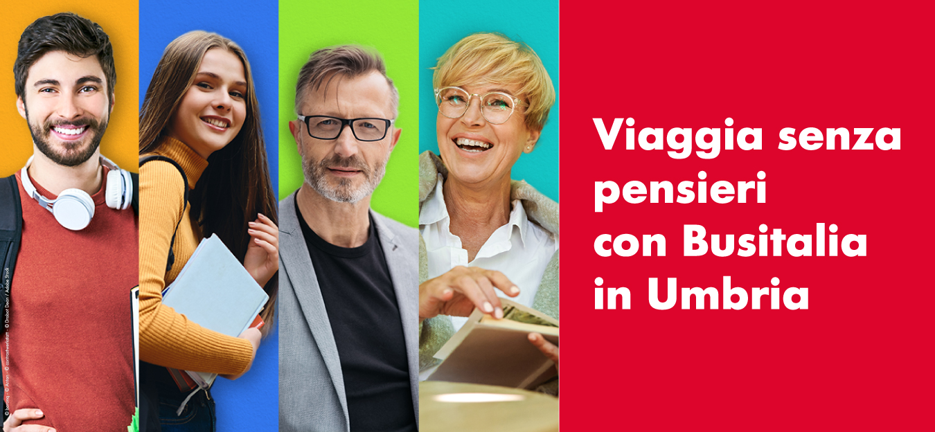 Viaggia senza pensieri con Busitalia in Umbria