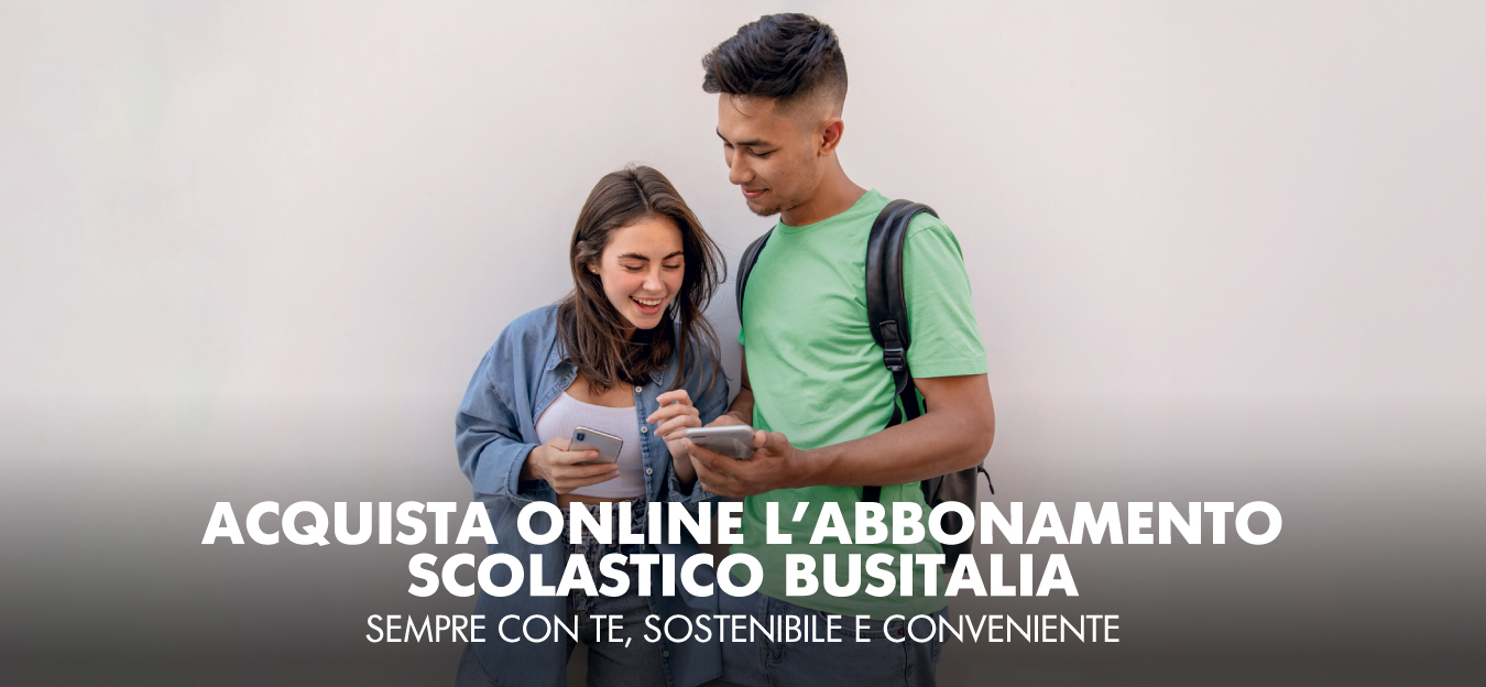 Acquista online l'abbonamento scolastico Busitalia